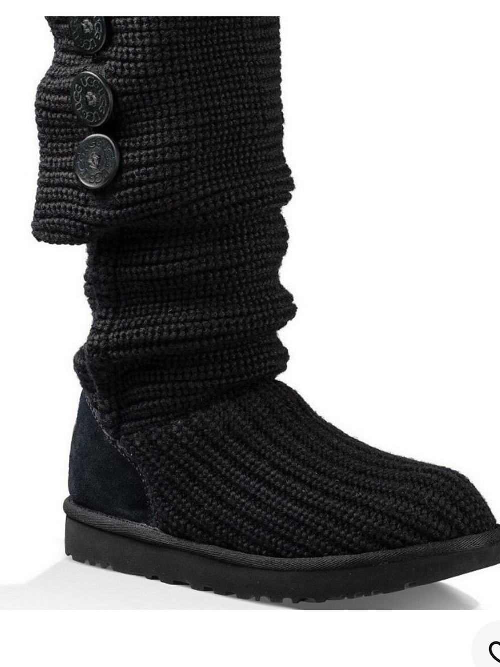 Ugg classic cardy knit sock Sweater tall BOOTS size 8